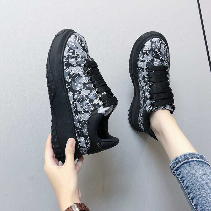 Women Sneakers Brand Design New White Shoes Woman  Trend Casual Sneakers Women Fashion Wedges Platform Vulcanized Shoes