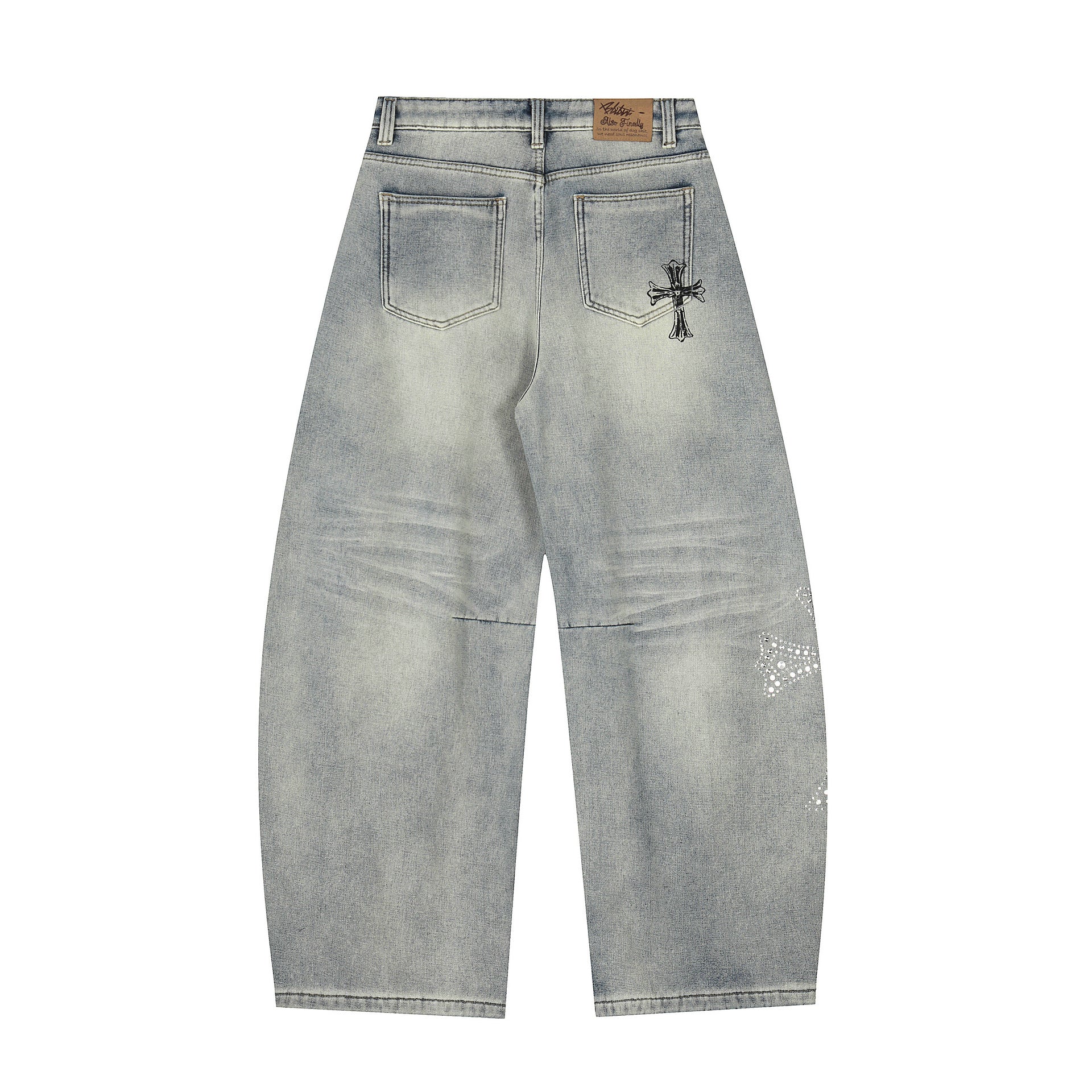 Cross hot diamond denim jeans for women