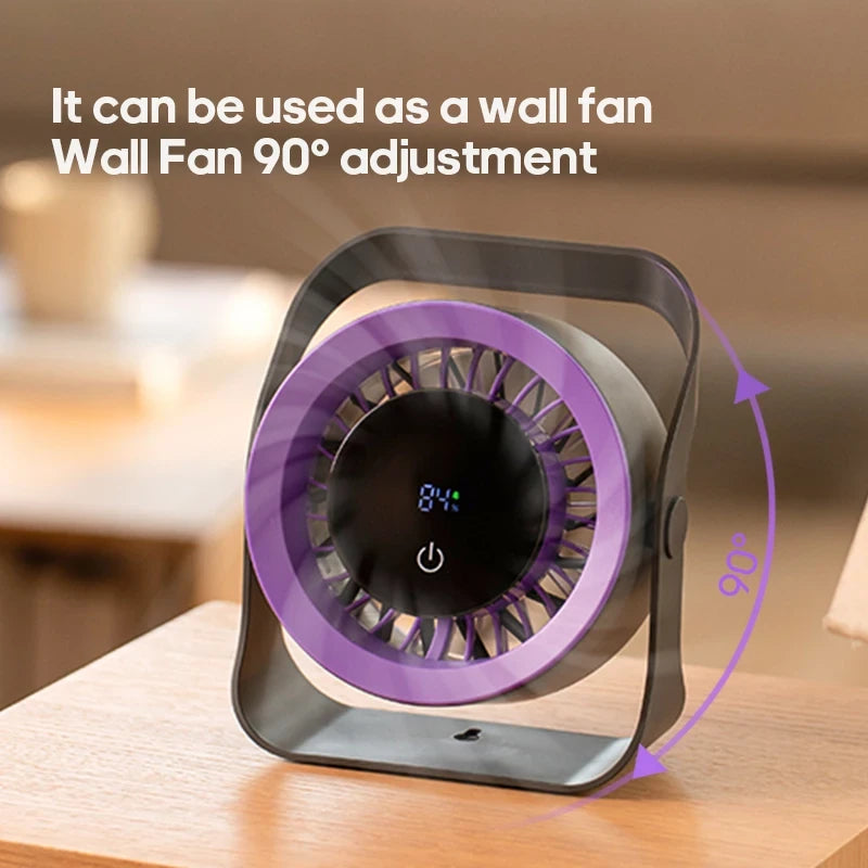 Portable Rechargeable Desktop Fan