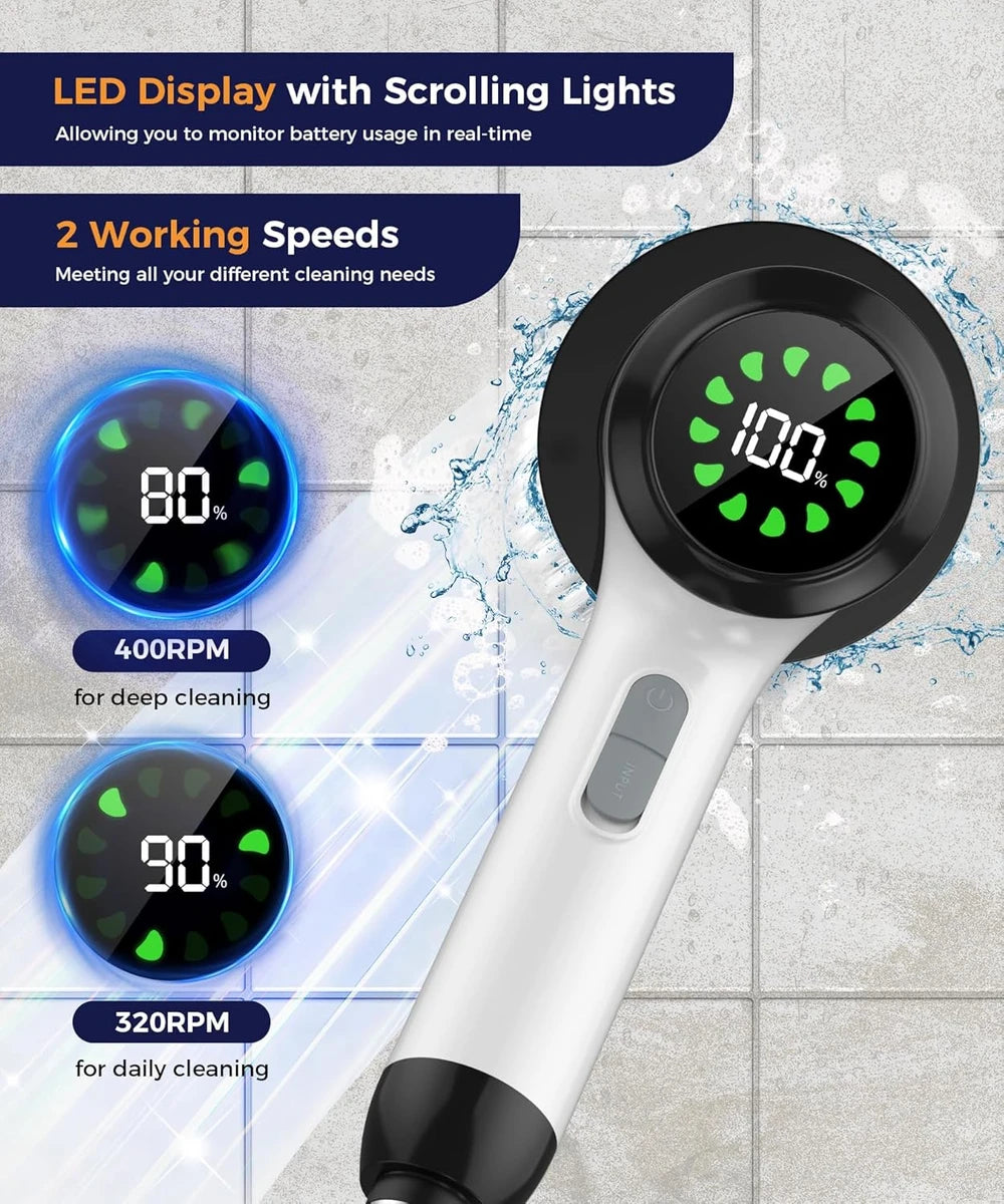 Lichffy Cordless Electric Spin Scrubber