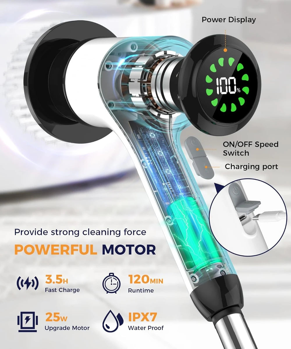 Lichffy Cordless Electric Spin Scrubber