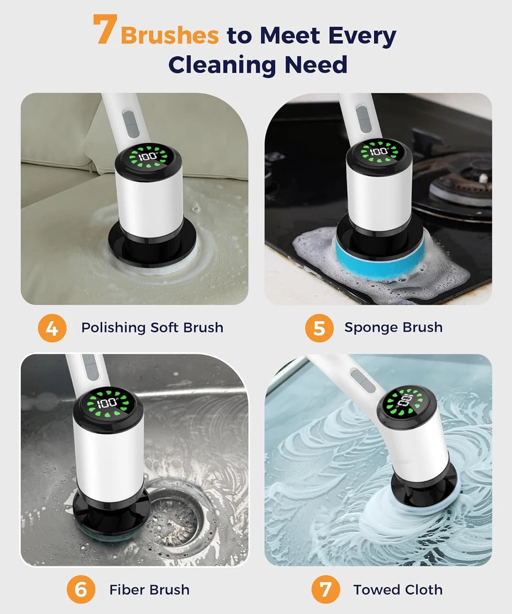 Lichffy Cordless Electric Spin Scrubber