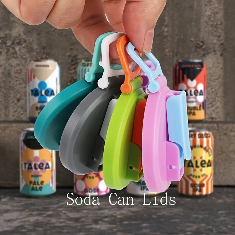 Reusable Soda Can Lids with Straws