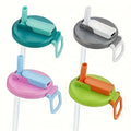 Reusable Soda Can Lids with Straws