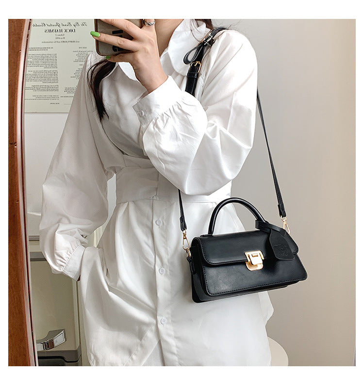 Small Square Bag Western Style Small Fresh Handbag New Fashion Texture Underarm Shoulder Bag Messenger Women's Bag