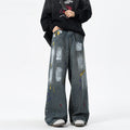 Denim men's design sense graffiti jeans for men