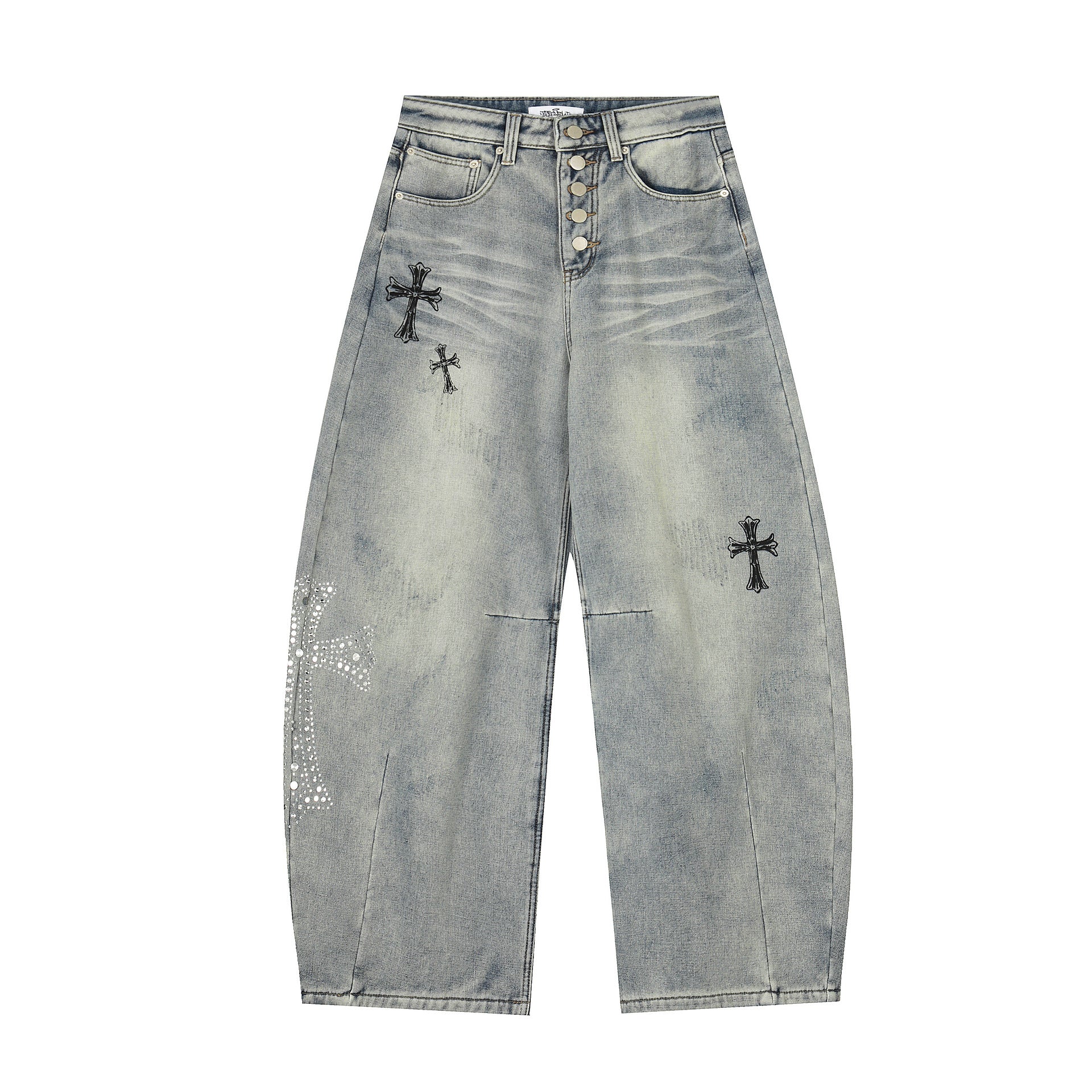 Cross hot diamond denim jeans for women