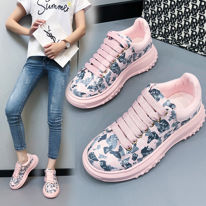 Women Sneakers Brand Design New White Shoes Woman  Trend Casual Sneakers Women Fashion Wedges Platform Vulcanized Shoes