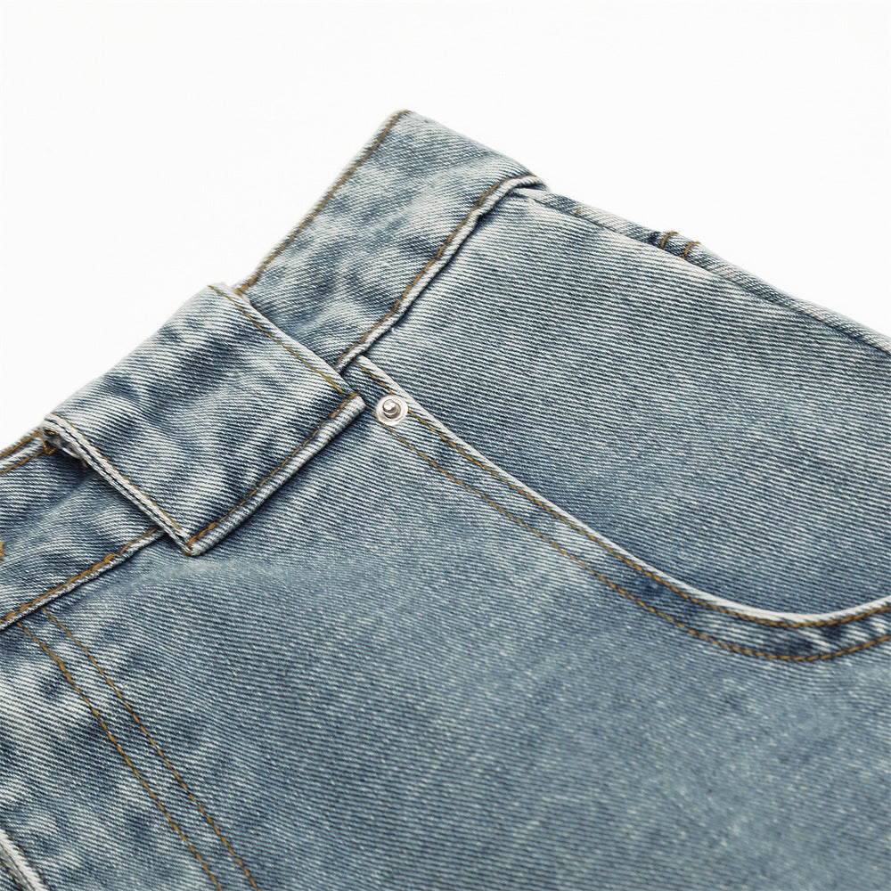 Make old washed denim jeans